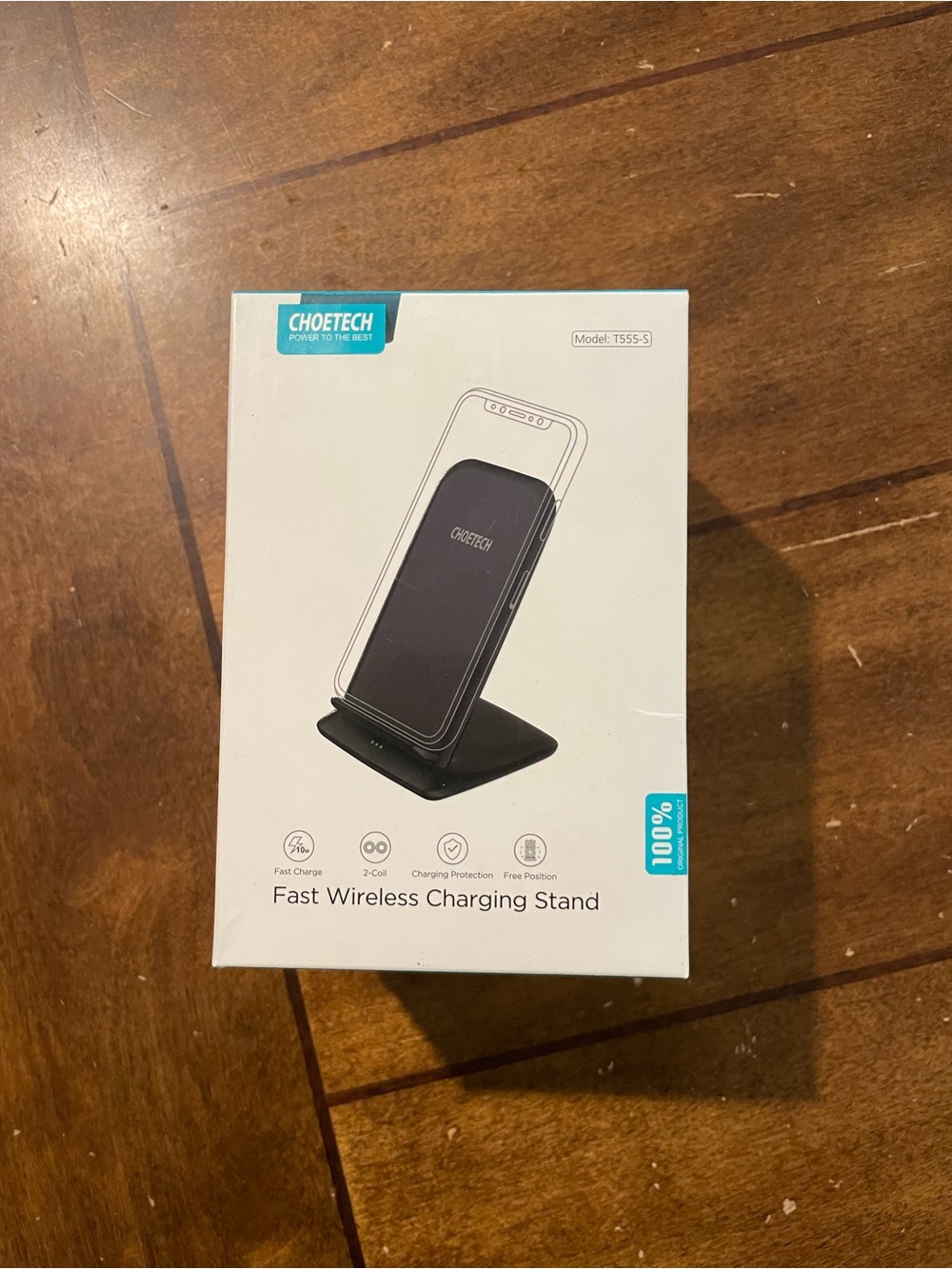 Choetech Fast Wireless Charging Stand - Black